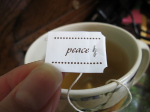 We have the option to be at peace, no matter the circumstances. Let's choose that option today.